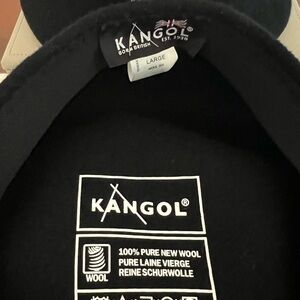 Kangol Classic Black newsboy hat with